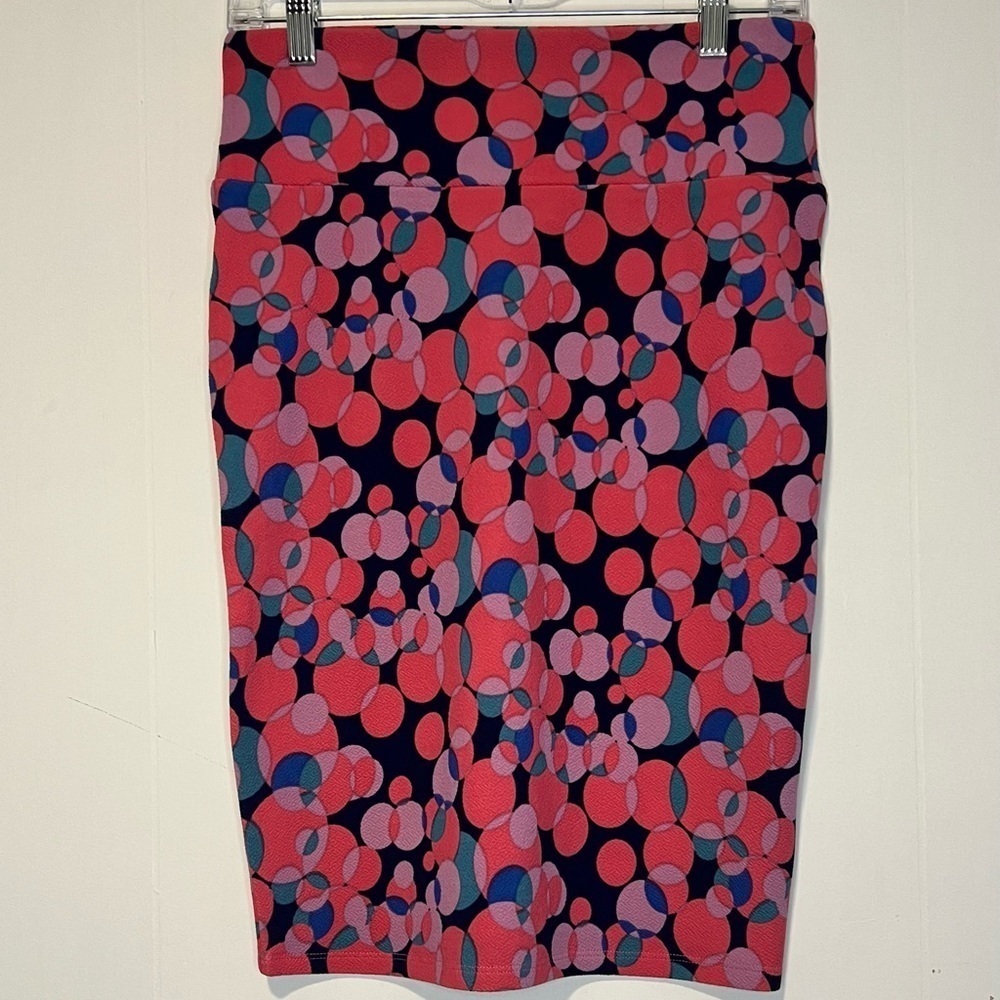 LulaRoe Multicolored Circle Pencil Mini Skirt L9 50925